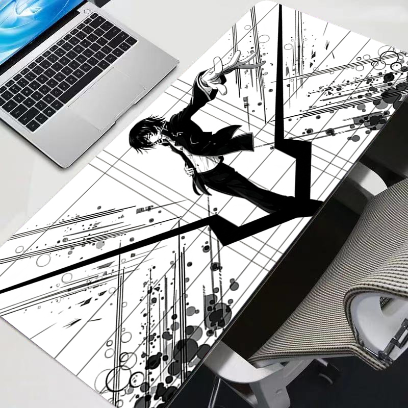Gaming Laptop Essential Accessories - Biała podkładka pod mysz anime Gamer