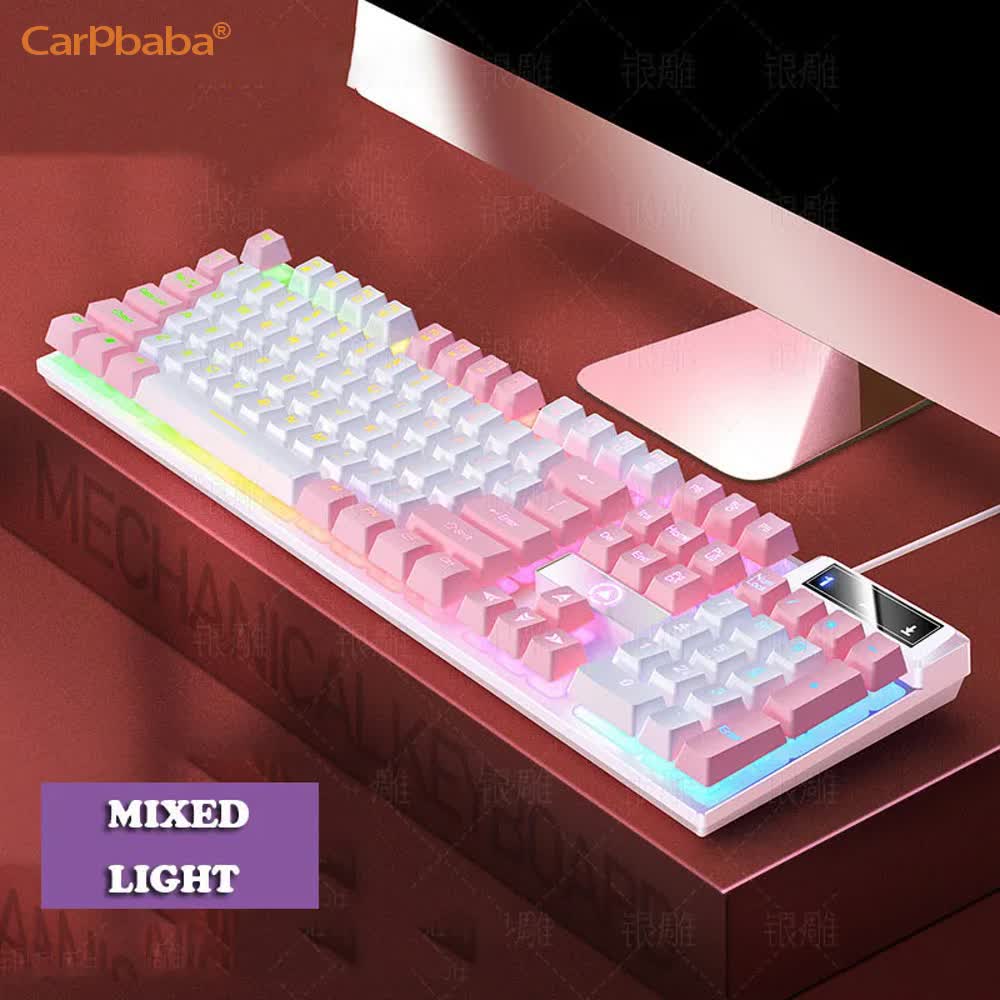 Gaming Accessories Combo - Carpbaba K500 104 klawisze USB przewodowa