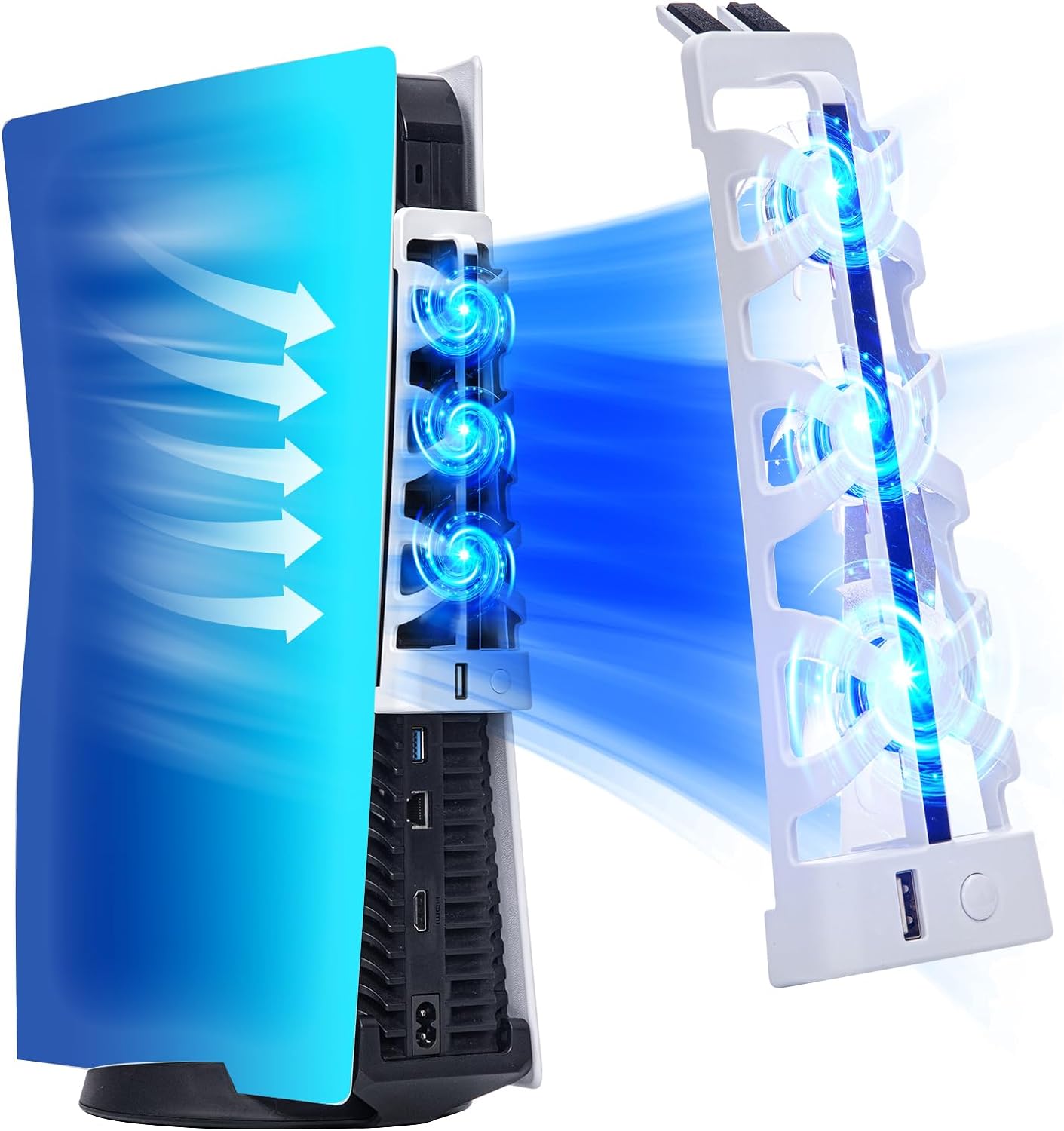 Gaming Accessories Lights - Wentylator cichy z oświetleniem LED i
