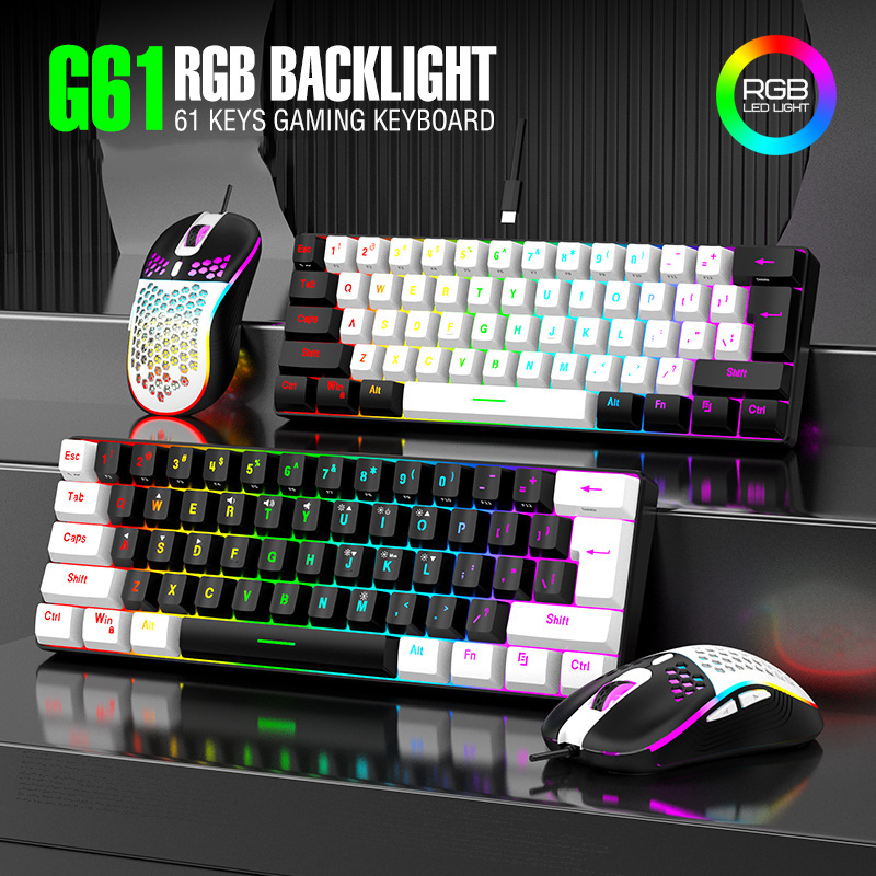 Gaming Accessories Combo - Zestawy Klawiatura i Mysz 60% RGB