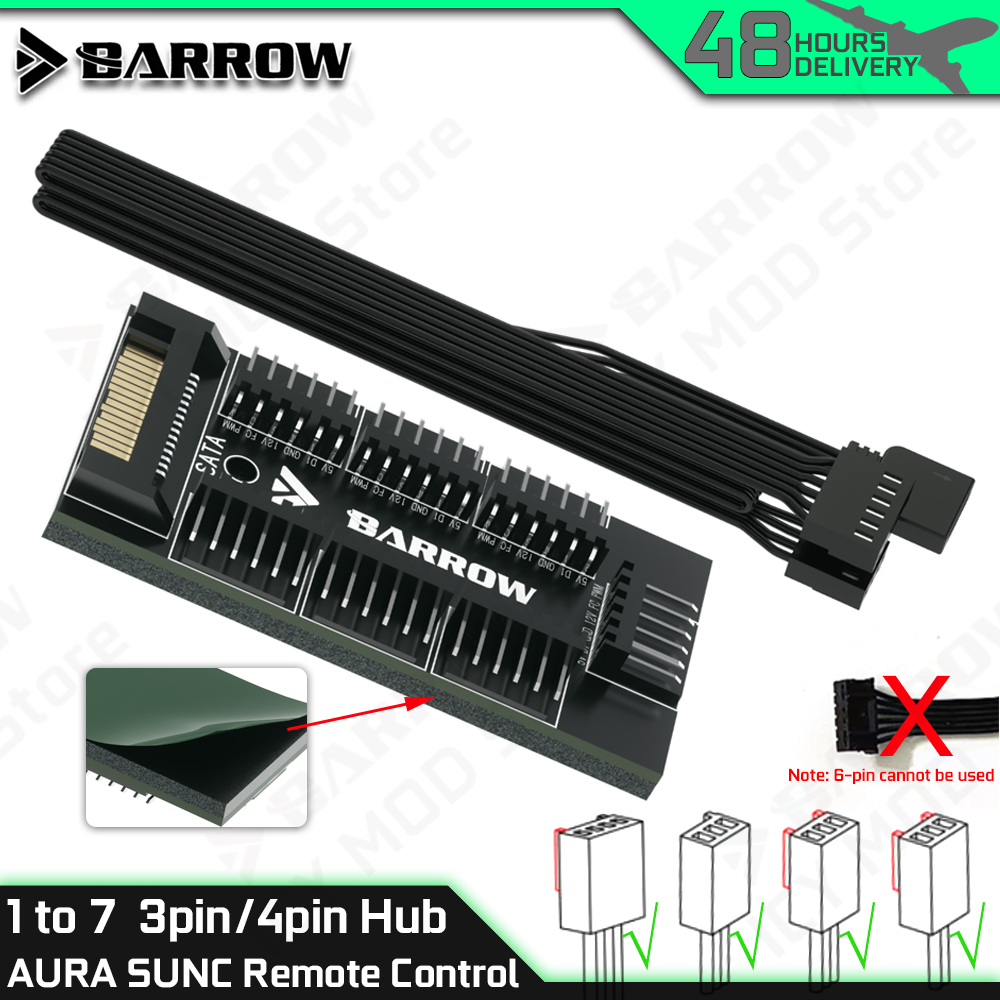 Barrow 7-portowy kontroler wen – Fan Hub Rgb Controller recenzja i cena
