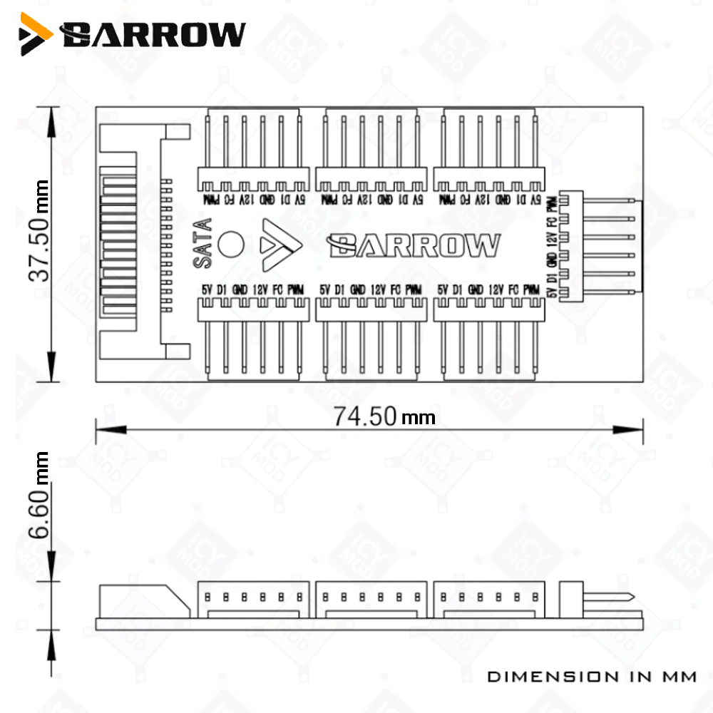 Barrow 7-portowy kontroler wen – Fan Hub Rgb Controller recenzja i cena