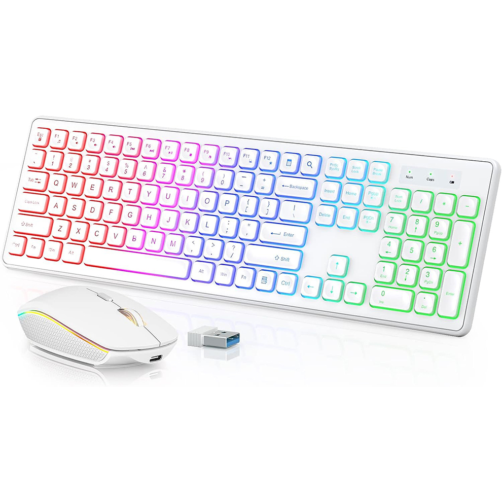 Podświetlana bezprzewodowa kla – Gaming Accessories Combo recenzja i cena