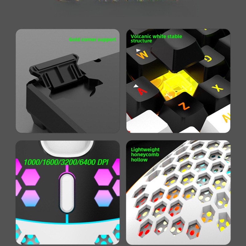 Zestawy Klawiatura i Mysz 60%  – Gaming Accessories Combo recenzja i cena