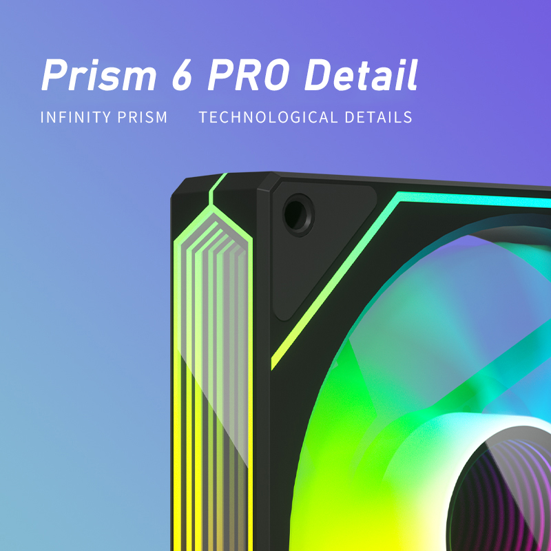 ZEZZIO PRISM 6 PRO 120mm ARGB  – Fan Hub Rgb Controller recenzja i cena
